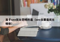 属于seo优化范畴的是（seo主要是优化哪些）