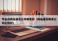 专业的网站建设公司哪家好（网站建设哪家公司比较好）