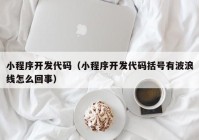 小程序开发代码（小程序开发代码括号有波浪线怎么回事）