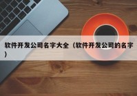 软件开发公司名字大全（软件开发公司的名字）