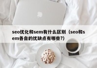 seo优化和sem有什么区别（seo和sem各自的优缺点有哪些?）