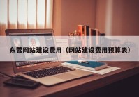 东营网站建设费用（网站建设费用预算表）