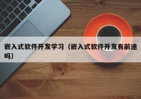 嵌入式软件开发学习（嵌入式软件开发有前途吗）