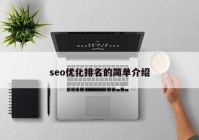 seo优化排名的简单介绍