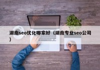 湖南seo优化哪家好（湖南专业seo公司）