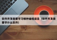 软件开发需要学习哪种编程语言（软件开发需要学什么软件）