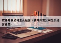 软件开发公司怎么经营（软件开发公司怎么经营业务）