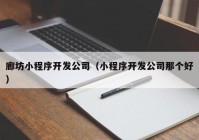 廊坊小程序开发公司（小程序开发公司那个好）