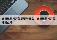 计算机软件开发需要学什么（计算机软件开发好就业吗）