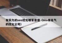 有实力的seo优化哪家靠谱（seo有名气的优化公司）